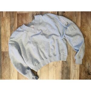 fp movement free people sweatshirt crop grey medium